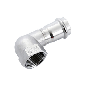 Venta al por mayor de accesorios de acero inoxidable 304/316L 90 grados interno/hembra técnica de fundición de codo roscado 50mm 10mm 12mm 30mm cabeza - Product Image 3