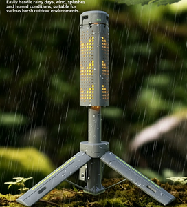 Lampe de camping extensible d'extérieur avec LED pliable, portable, rechargeable, grande taille pour tente de camping - Product Image 3