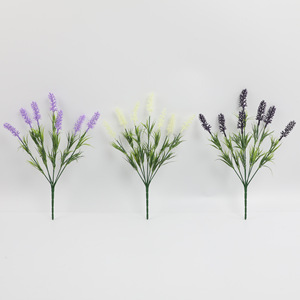 Bouquet de lavande artificielle Guanyi 30cm-100cm en plastique pour décoration intérieure et accessoires de mariage - Product Image 4