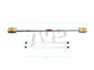 Professional Fire Devil Stick-Núcleo <span class=keywords><strong>de</strong></span> aluminio con mechas <span class=keywords><strong>de</strong></span> Kevlar para artistas <span class=keywords><strong>de</strong></span> <span class=keywords><strong>circo</strong></span> y espectáculos <span class=keywords><strong>de</strong></span> fuego - Product Image 6
