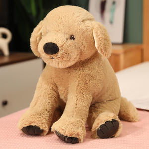 Peluche en coton PP pour simulation de princesse, grande poupée chien jaune couchée, cadeau pour enfant, vente en gros, lavée, super douce - Product Image 6
