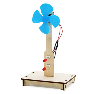 Kit de ciencia de turbina eólica DIY, juguete educativo manual de madera para niños de 7 a 9 años, modelo de experimento de física - Product Image 1