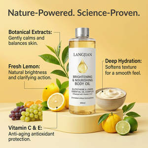 <span class=keywords><strong>Huile</strong></span> Corporelle Éclaircissante au Collagène, Riche en Vitamine E Bio, Hydratation Intense, Unifie le Teint, avec Pépins de Raisin et <span class=keywords><strong>Arbre</strong></span> <span class=keywords><strong>à</strong></span> <span class=keywords><strong>Thé</strong></span> pour Peaux Sèches - Product Image 3