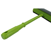 Nettoyeur de vitres de voiture en plastique vert, grattoir manuel, essuie-glace, nettoyeur de vitres ménager, raclette à vitres avec éponge