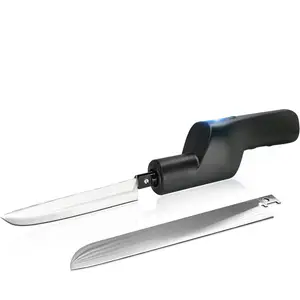 New Arrival Cordless Rechargeable 2000mAh Li Battery Sharp Blade 3 Gear Adjustable Beef Meat Turkey Electric Cutting Knife