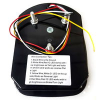 1 PC Feu de brouillard étanche pour remorque, camion, bateau, caravane, feux arrière de conduite, lanterne de sécurité, avertissement, 12 puces LED