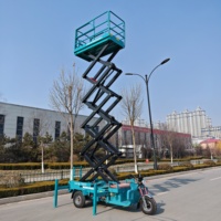 Tricycle électrique autopropulsé Berui SJYC10 à bas prix, chariot élévateur à fourche à ciseaux hydraulique, capacité de charge de 300 kg, 10 m