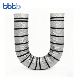 Heißer Verkauf: Industrieller, flexibler, korrosionsbeständiger, energiesparender und wärmeisolierender <span class=keywords><strong>PVC</strong></span>-Luftkanal für Lüftungssysteme - Product Image 4