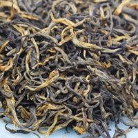 Thé noir biologique du Yunnan de grande vénérabilité, Grade 1 Jin Jun Mei, bourgeons de printemps dorés classiques, arôme pur de miel, de fruits et d'orchidées