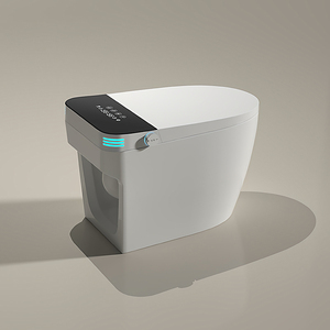 Modern Elongated S-trap Auto <b>Sensor</b> Flush One Piece Intelligent Bidet Wc Heating Toilet Automatic Operation Smart Remote Control - Product Image 3