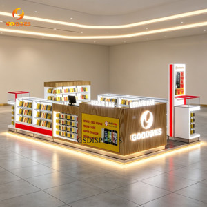 Chiosco Personalizzato per Telefoni <span class=keywords><strong>Cellulari</strong></span> con Finitura Effetto Legno, Stand Espositivo in Vetro per Accessori e Riparazioni - Product Image 6