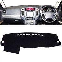 Alfombrilla Protectora Solar para el Tablero del Automóvil, Antideslumbrante, Cubierta Protectora Contra el Calor, Ajuste Personalizado para Toyota Hilux REVO 2015 2017, Alfombrilla Antideslizante Shengge