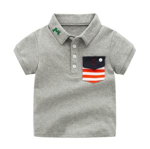 Chemises Polo de Qualité à Manches Courtes Nouveau Style Personnalisé Été Bébé Garçon Polos en Coton Uni pour Enfants - Product Image 1