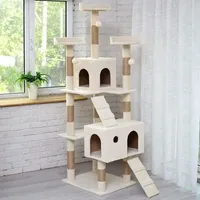 En gros : Jouets pour animaux de compagnie, animaux en peluche, Arbre à chat de luxe grand format avec maisons, griffoirs et zones d'escalade