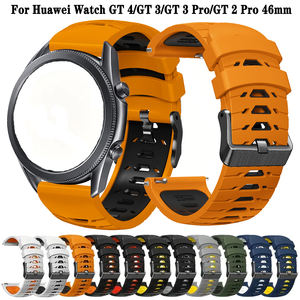 Bracelets de montre en silicone respirant doux de luxe universels de 22 mm pour <span class=keywords><strong>Amazfit</strong></span> <span class=keywords><strong>GTR</strong></span> <span class=keywords><strong>4</strong></span>/3/2,3 Pro, bracelet de montre intelligente réglable - Product Image 4