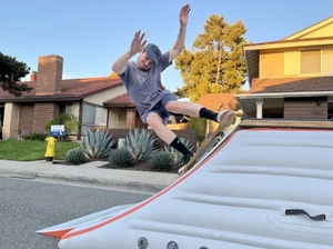 Piattaforma Gonfiabile in PVC <span class=keywords><strong>da</strong></span> 6,7M Tappetino ad Aria <span class=keywords><strong>Rampa</strong></span> per Skateboard Atterraggio per Bici per Sport su Skate - Product Image 4