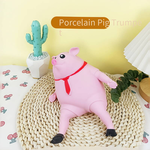 Vente en gros – Nouveauté 2026 : Jouets anti-stress en forme de cochon rose amusant, en TPR souple, à presser, pour enfants et adultes - Product Image 4