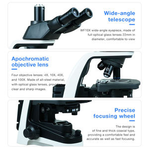 工場卸売 オプティクス無制限 高級顕微鏡 教育学校 実験室 双眼顕微鏡 生物顕微鏡 - Product Image 6