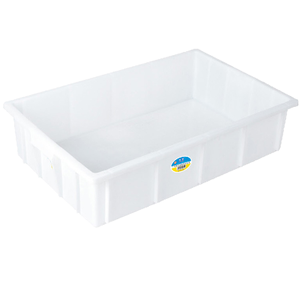 Caisse de rangement pliable en plastique avec couvercle - Boîte de déménagement empilable pour outils, écologique et durable, capacité supérieure à 35L - Product Image 1