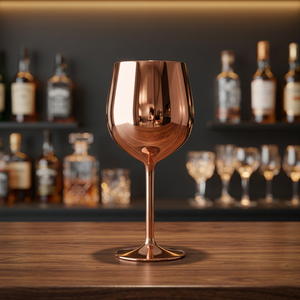 Verre à vin en cuivre massif - Product Image 3