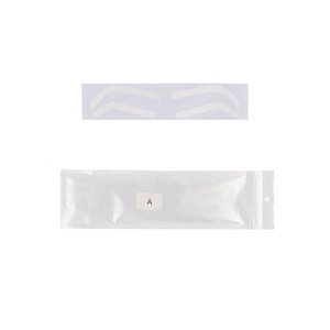 50ชิ้น/ถุง Airbrush สติกเกอร์ลายฉลุคิ้วเครื่องมือสร้างคิ้วไมโครเบลดเทปรูปคิ้วอุปกรณ์เสริมสติกเกอร์คิ้ว PMU - Product Image 4