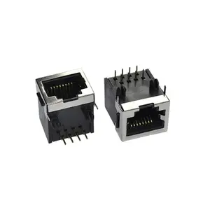 Beste prijs 6p6c rj12 vrouwelijke pcb modulaire jack shield connector