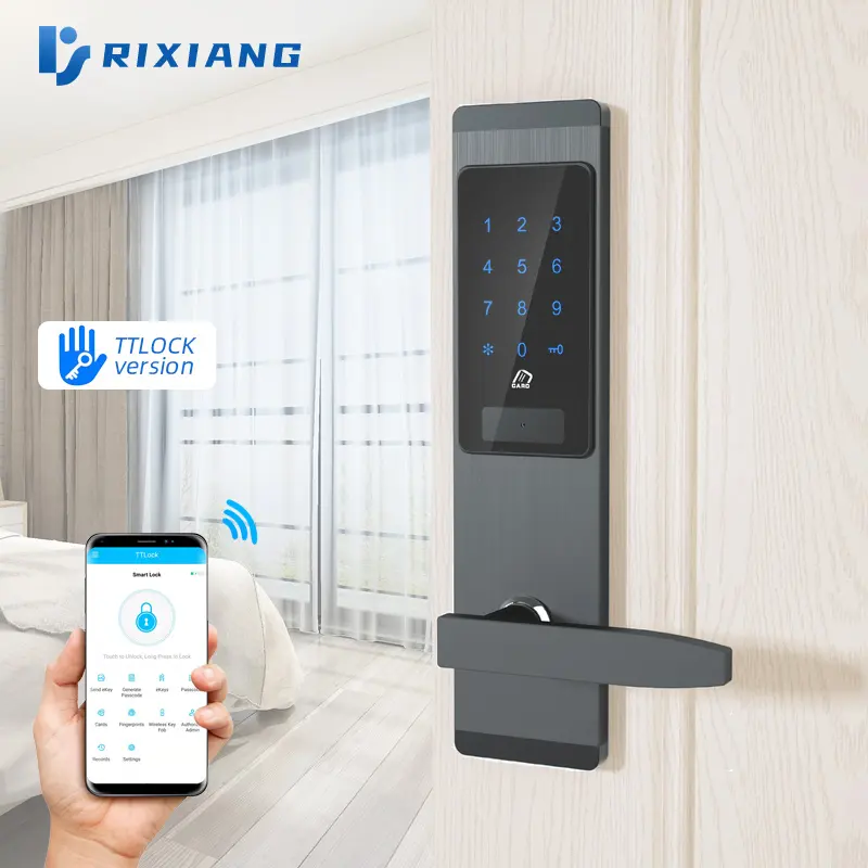 China Wifi Remote Veilig Hek Fabrikant Ttlock App Smart Pin Nummer Keypad Code Combinatie Keyless Wachtwoord Digitale Deurslot