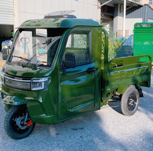 2025 nuevo Triciclo de carga motorizado Semi cabina cerrada EEC EU Stock Triciclo de carga con cubierta de carga de plástico - Product Image 4