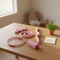 Ensemble d'haltères en silicone en gros, formes multiples, antidérapants, pour yoga, pilates, barre et studio