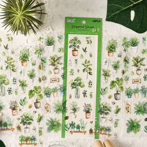 6 tờ/gói thời gian tự nhiên vật nuôi Sticker máy tính xách tay dán cao cấp máy tính xách tay dán vật liệu máy tính xách tay - Product Image 1