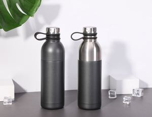 Custom Acacia Lids Insulated Double Wall Small Mouth 18/8 Stainless Steel Vacuum <b>Flask</b> Water <b>Bottle</b> - Product Image 5