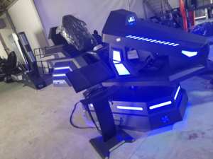 Centre de jeux d'expérience réelle, simulateur de course 9D en réalité virtuelle, voiture à mouvement simulé - Product Image 4