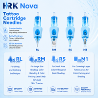 Aiguilles de cartouche de tatouage jetables HRK Nova Blue RL OEM, étiquette privée, cartouches d'aiguilles de tatouage