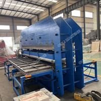 Machine de fabrication de carreaux de sol en caoutchouc utilisant des pneus recyclés en poudre/granulés, machine de presse à carreaux en caoutchouc pour paver l'aire de jeux/salle de sport