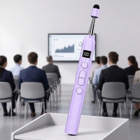 Toptan NORWII Kablosuz Sunum Cihazı USB-C Şarj Edilebilir Sayfa Yukarı/Aşağı Teleskopik Sunum Klikörü Dijital Ekranlı/Kalemli