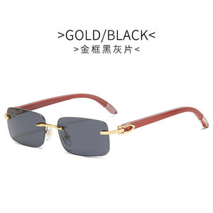 <span class=keywords><strong>Occhiali</strong></span> da <span class=keywords><strong>Sole</strong></span> Modello 2026 di Lusso Designer con Lenti Sfumate Quadrate per <span class=keywords><strong>Uomo</strong></span> e Donna, Protezione UV400, con Aste in Legno - Product Image 3