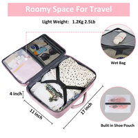 Sac à dos de voyage neuf pour femme, sac à dos de cabine avec pochette à chaussures