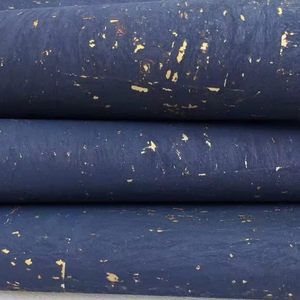 Mywind 2025 Nouveau Design Matériau en liège naturel <span class=keywords><strong>Bleu</strong></span> foncé avec <span class=keywords><strong>papier</strong></span> <span class=keywords><strong>peint</strong></span> doré pour la décoration de surface de meubles de maison Revêtement mural - Product Image 3