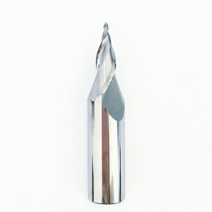 اثنين من المزامير كربيد دوامة تفتق مطحنة نهاية كلمة صغيرة الطحن القاطع تخصيص ODM/OEM لنقش الإعلان الاكريليك - Product Image 2