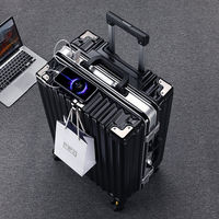 Ensemble de Bagages Aluminium à Cadre Vente Chaude, Valise de Voyage Homme Robuste d'Affaires Grande Capacité