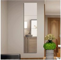 4PCS 12inch12inch Plexiglas Acrylique Soft Mirror Non-Glass shatterproof Mirror Full Length Wall Frameless Home Fitness Mirror