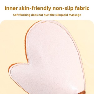 Gant de bain exfoliant <span class=keywords><strong>pour</strong></span> le corps, application rapide, floqué noir, massage SPA, personnalisation du logo - Product Image 4