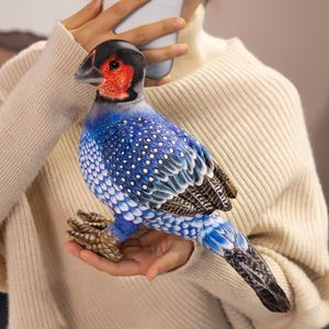 工場カスタム高品質人気商品柔らかいぬいぐるみかわいいスーパーバードぬいぐるみおもちゃ素敵な色のウズラ - Product Image 3