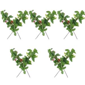 מלאכותי חג המולד בוש הולי בוש הולי ברי גזע צמח אגרטל מילוי עלים הביתה לאגרטל פירות יער אדום שולחן אוכל שולחן - Product Image 1