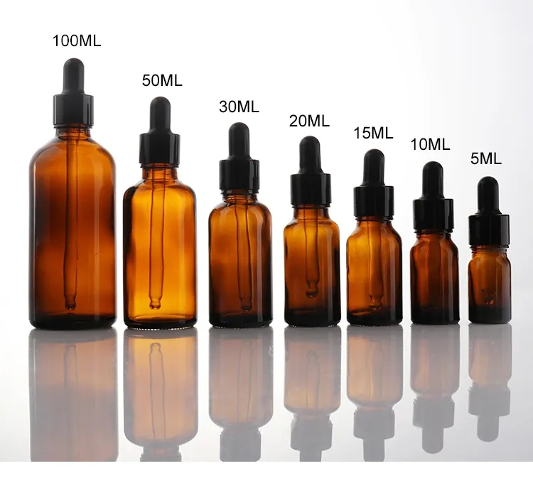 Reagent Bottle Essential Oil Bottle Dropper Bottle 10 Ml 20 Ml 30 Ml 50 Ml 60 Ml 100 Ml 150 Ml 250 Ml Brown Borosilicate Glass