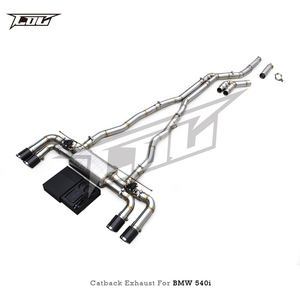 Custom Valvetronic Exhaust Muffler for BMW 540i 540 G30 G38 530i 3.0T B58 Stainless Steel Exhaust Catback <b>With</b> Remote Control - Product Image 3