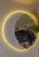 Panneau mural en pierre flexible ultra-mince, dalle MCM, pierre Moonscape pour villa, hôtel, salle de bain