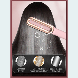 Brosse lissante chauffante professionnelle en céramique ionique pour cheveux, idéale pour la maison - Product Image 5