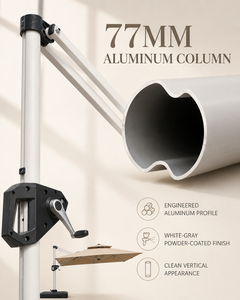 Parasol romain cantilever 3m 2.5m, mât en aluminium 77mm, tissu PU 180g, inclinable, rotation 360°, design moderne, résistant à l'eau, pour extérieur - Product Image 3