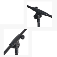 Performance professionnelle trépied microphone support clip micro micro studio avec boîte de couleur